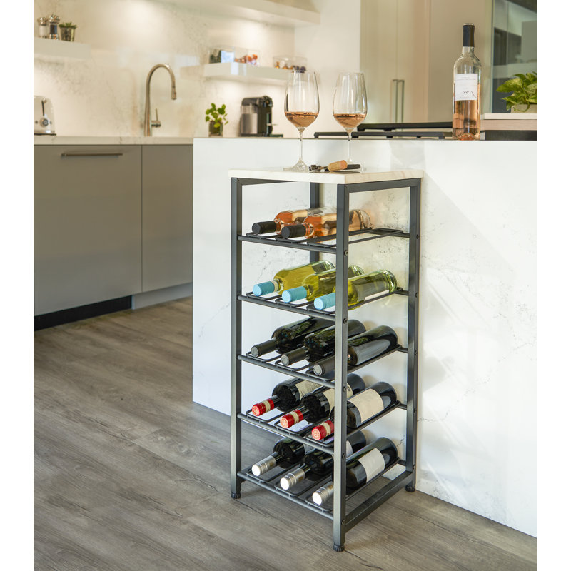 Neatfreak!15 Bottle Metal Wine Rack W Quartz Top Wayfair.ca